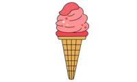 How to draw an ice cream cone