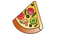 How to draw a pizza slice