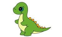How to draw a cute dinosaur