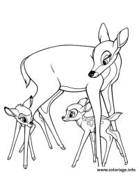 Bambi with his mom and Faline