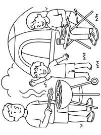 Barbecuing at the campsite