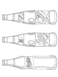Coca Cola and Sprite bottles