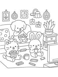 Cozy watching TV