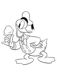 Donald Duck on the ice
