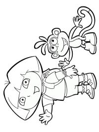Dora and monkey