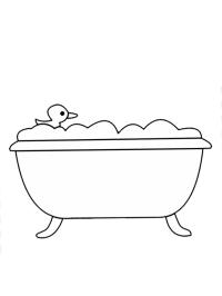 Duck in bath