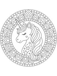 Unicorn mandala