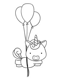 Squirrel with balloons
