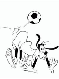 Goofy is Playing Soccer