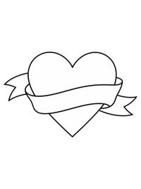 Heart with ribbon