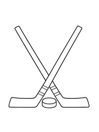 Hockey stick and puck
