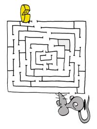 Cheese mouse maze