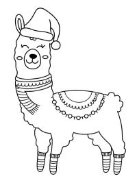 Christmas alpaca