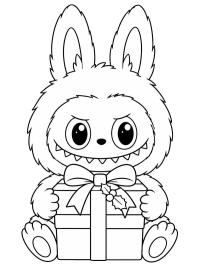 Labubu with a Christmas Gift
