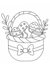 Easter basket with bow