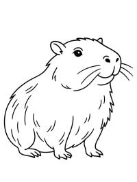 Realistic capybara