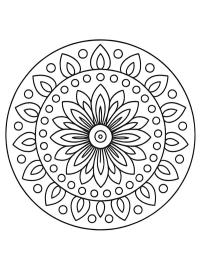 Simple flower mandala