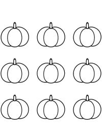 Simple autumn pumpkins