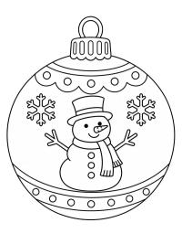 Snowman Christmas ball