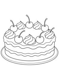 Cake with Cherries