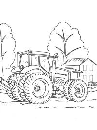 Tractor on the farm