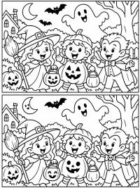 Halloween Find the 5 Differences