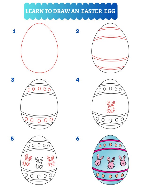 How to draw an easter egg