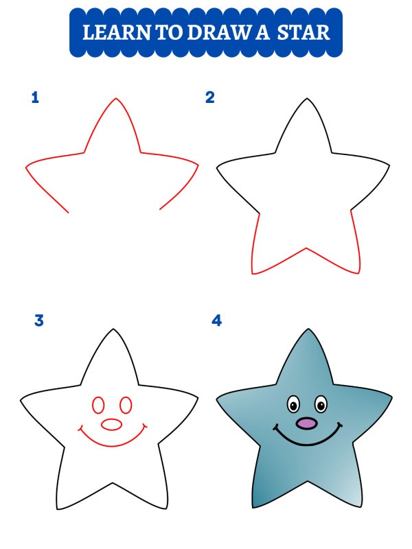 How to draw a star