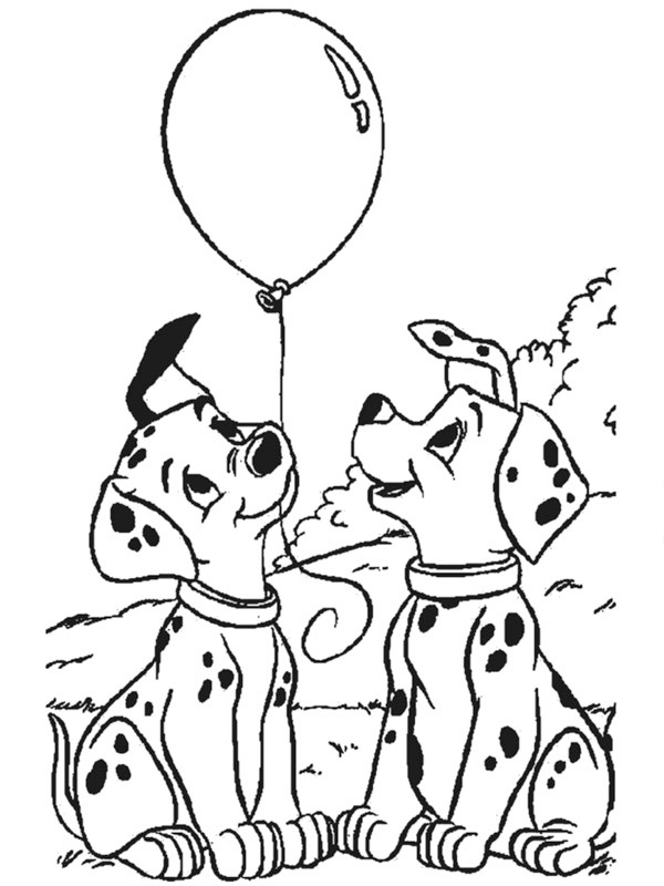 101 dalmatiers Colouring page