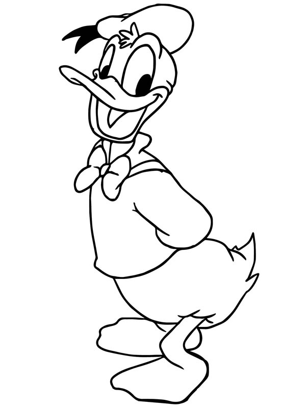 Donald Duck Colouring page