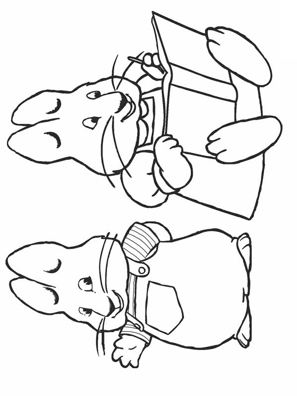Max and Ruby Colouring page