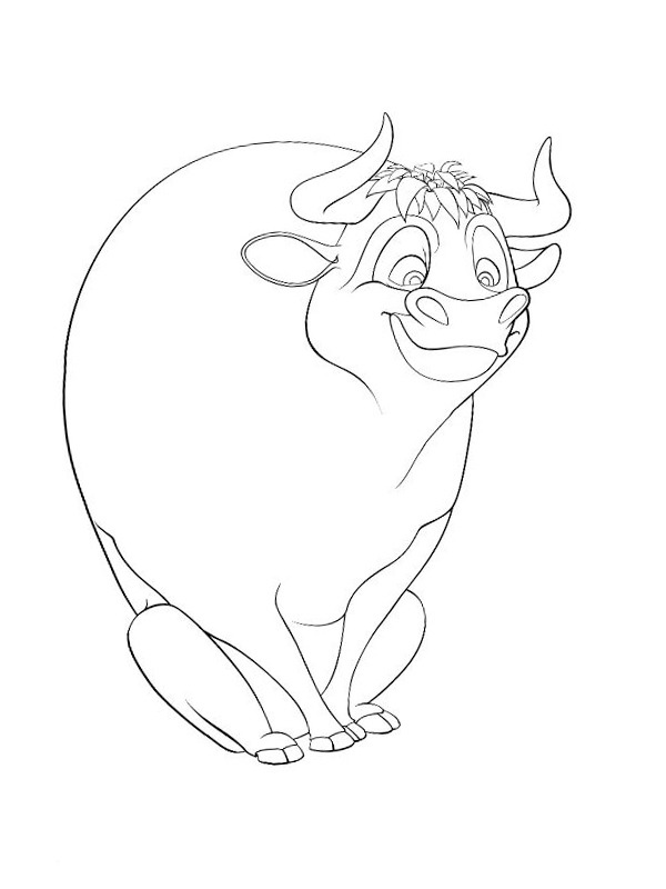 Ferdinand the Bull Colouring page