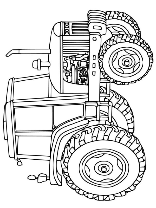 Tractor Colouring page