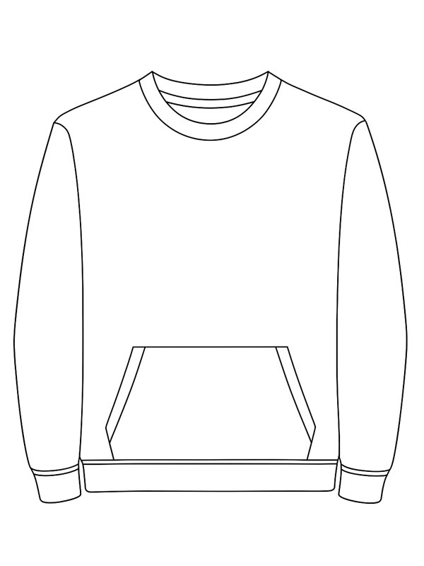 Sweater Colouring page