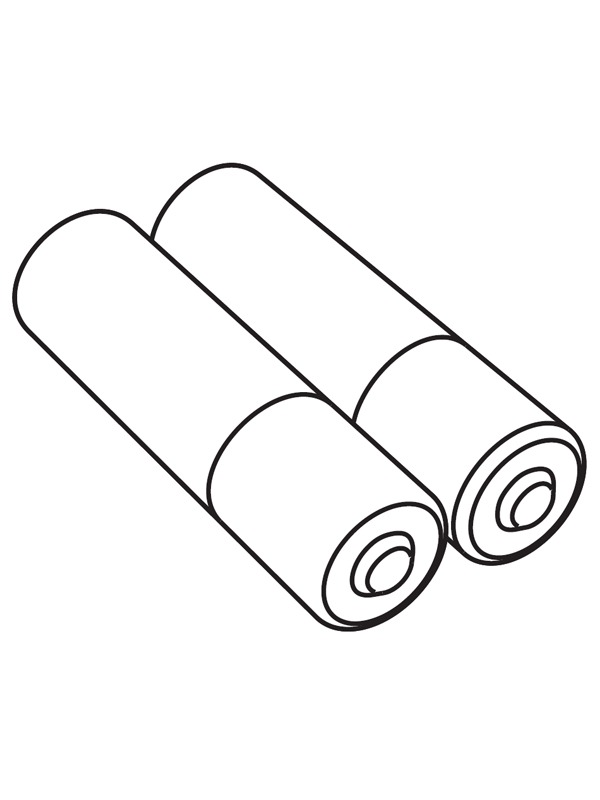 2 batteries Colouring page