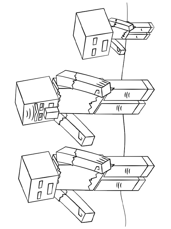 Minecraft Colouring page