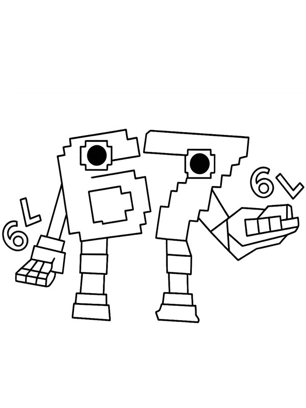 67 Steal a Brainrot (Roblox) Colouring page