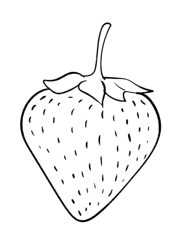 Strawberry Colouring page