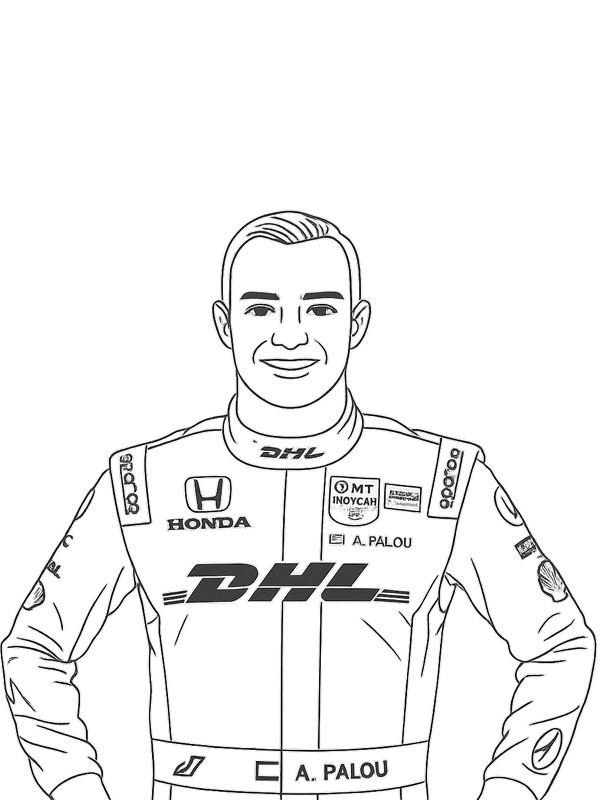&Aacute;lex Palou Colouring page