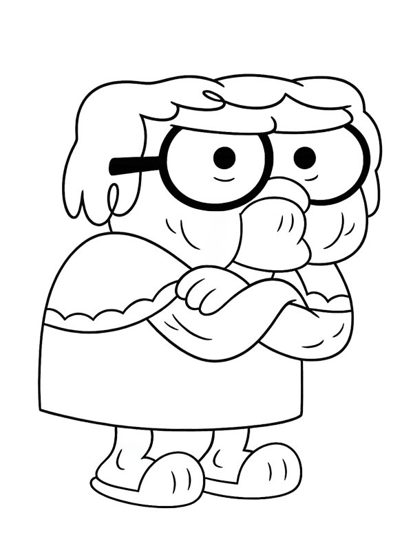 Alice (Big City Greens) Colouring page