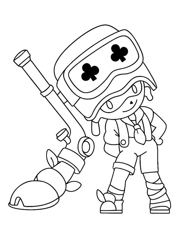 Alli Brawl Stars Colouring page