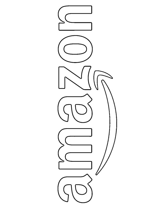Amazon logo Colouring page