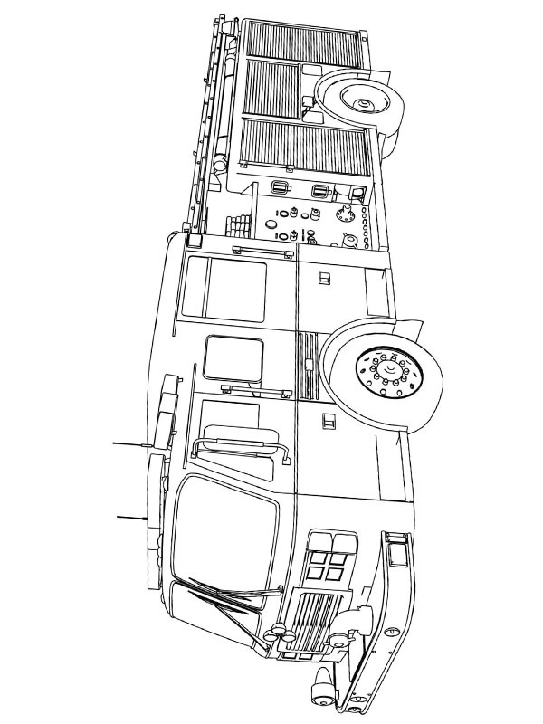 Firetruck Colouring page