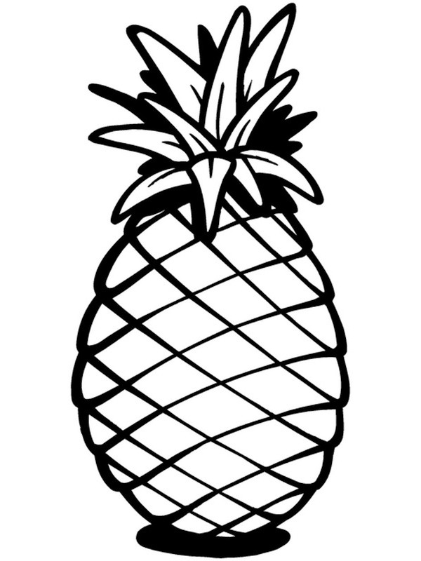 Pine apple Colouring page