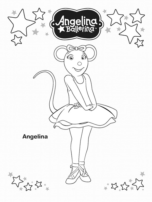 Angelina Colouring page