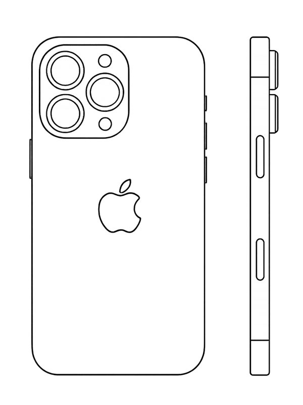 Apple iPhone 17 Colouring page