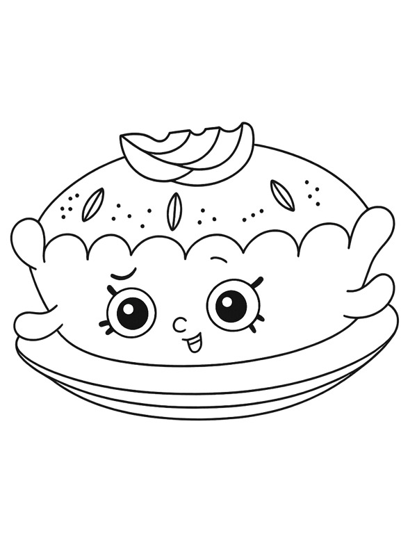 Apple Pie Alice Colouring page