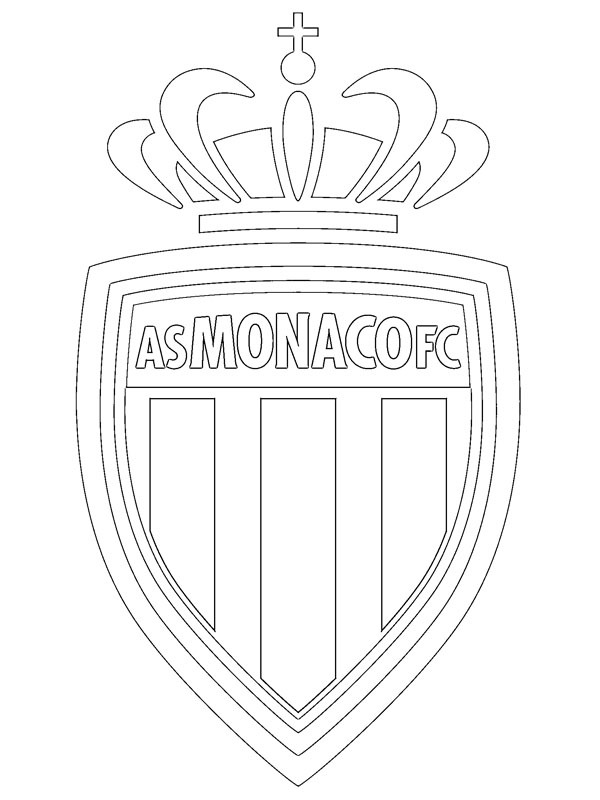 AS Monaco FC Colouring page