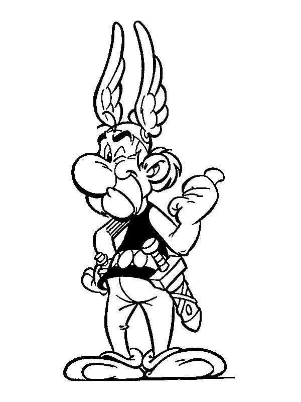 asterix Colouring page