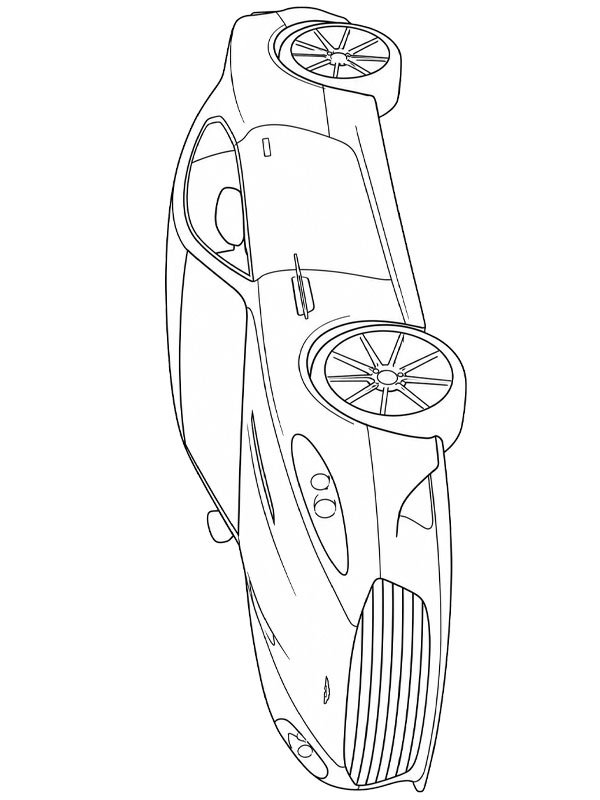 Aston Martin Vanquish Colouring page